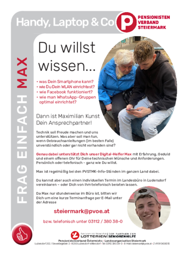 Handout - Info "Frag einfach Max"