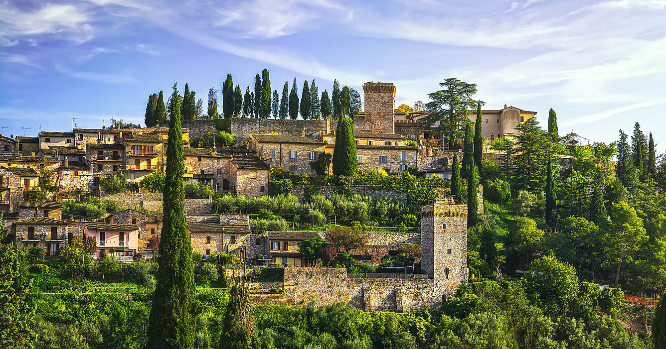 Spello medieval village. Perugia, Umbria, Italy.