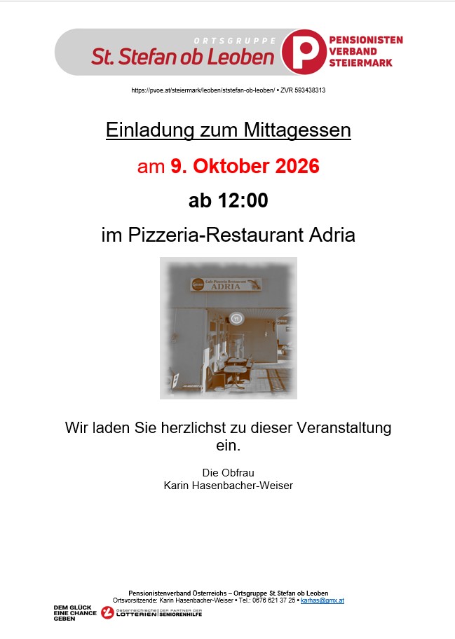 Mittagessen Adria