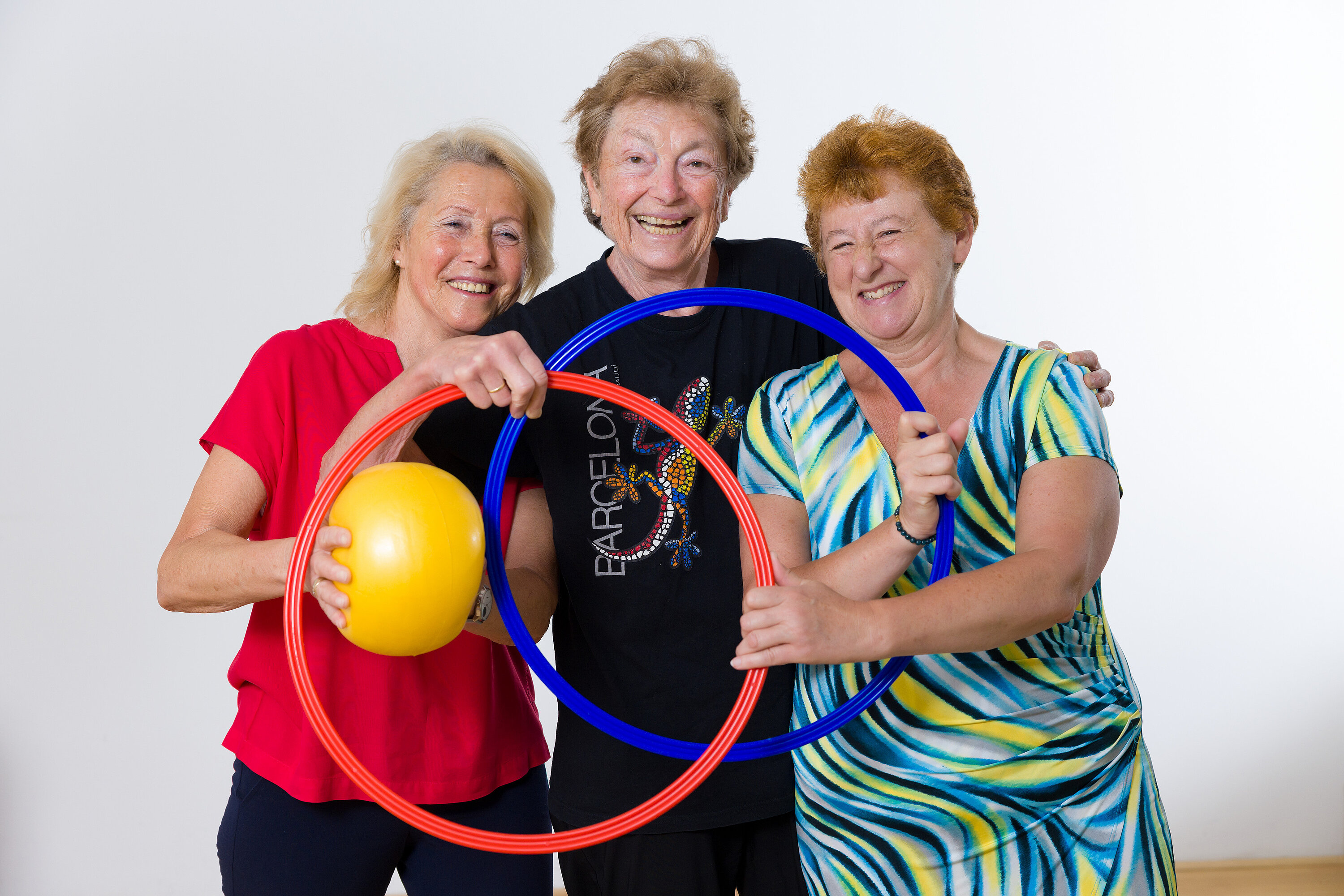 Leopoldine Bernscherer, Lotte Kohler, Susanne Fuhrmann, Übungsleiterinnen Gymnastik