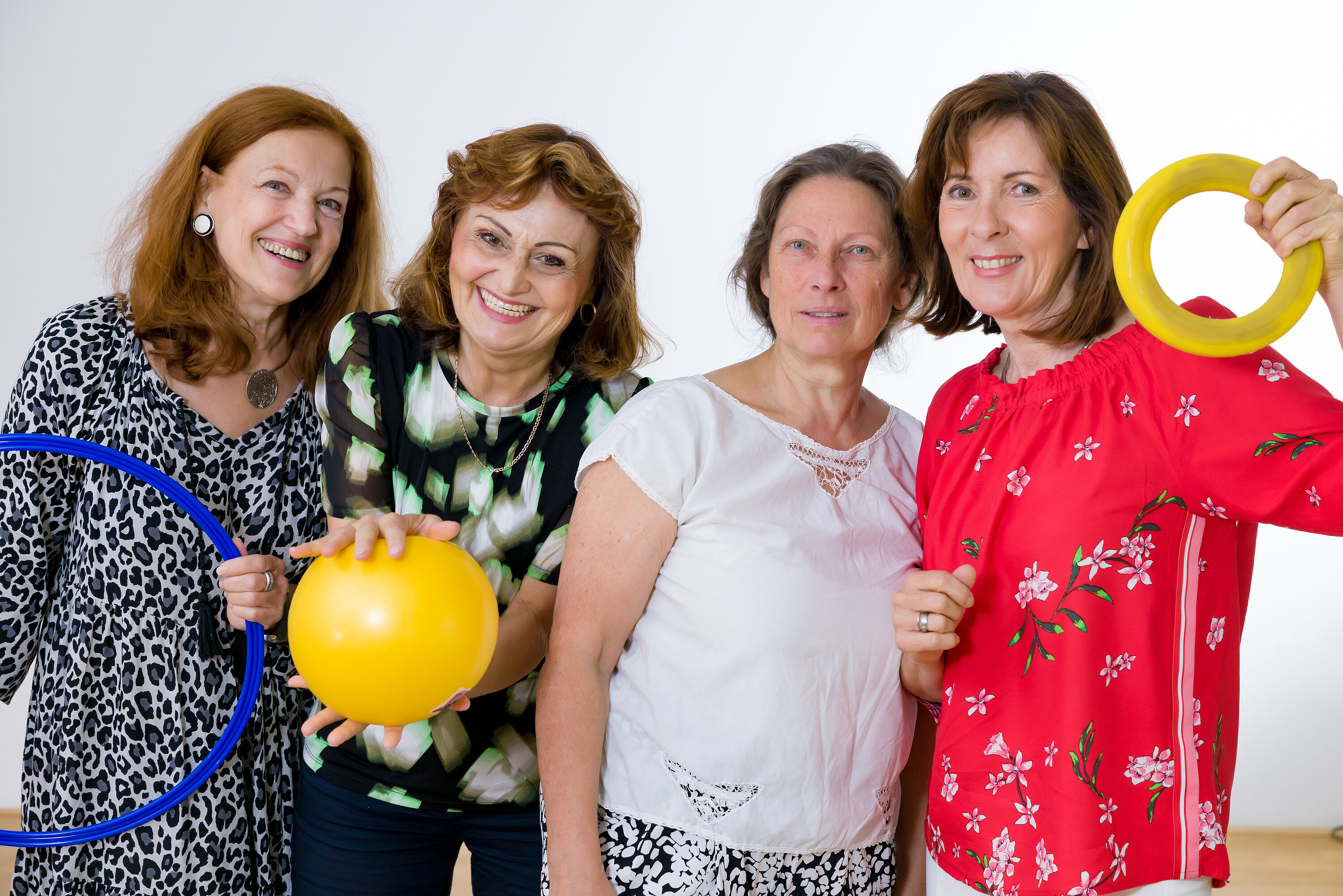 Isabella Kochauf, Christa Gutleber, Margit Kraus-Lepuschitz, Doris Moser - Übungsleiterinnen Gymnastik
